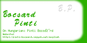 bocsard pinti business card